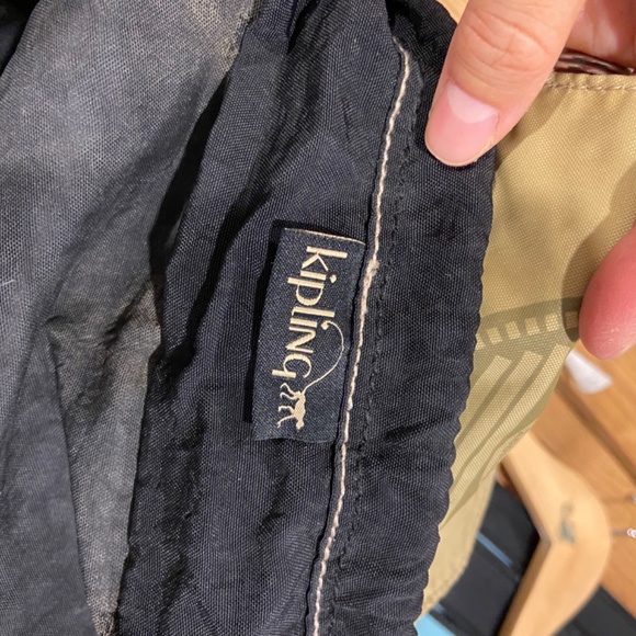 Vintage Kipling Medium Drawstring Nylon Backpack - Picture 6 of 7